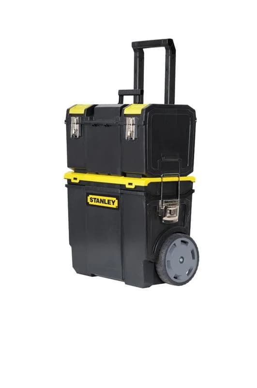 Ящик для інструменту Stanley Mobile WorkCenter, 3в1, на коліщатках, знімні ящик і органайзер, 63х47.5х28.4см, пластик