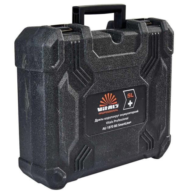 Кейс для дриля-шурупокрута акумуляторного Vitals Professional AU 1870 BS SmartLine+ 35х29х13см пластик