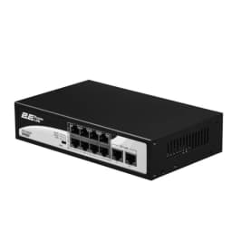 Комутатор 2E PowerLink SP802F 10xFE (8xPoE, 2xUplink), 96Вт, Некерований