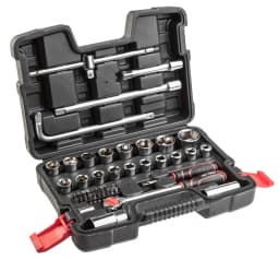 Набір інструментів Top Tools, набір торцевих головок 1/2", 1/4", 47шт