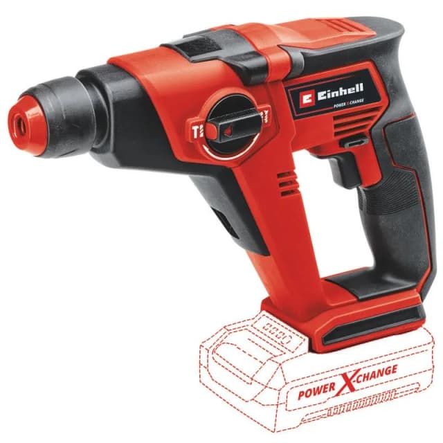Перфоратор акумуляторний Einhell TE-HD 18/12LI-Solo SDS-plus PXC 18В 1.3Дж 1.7кг без АКБ та ЗП