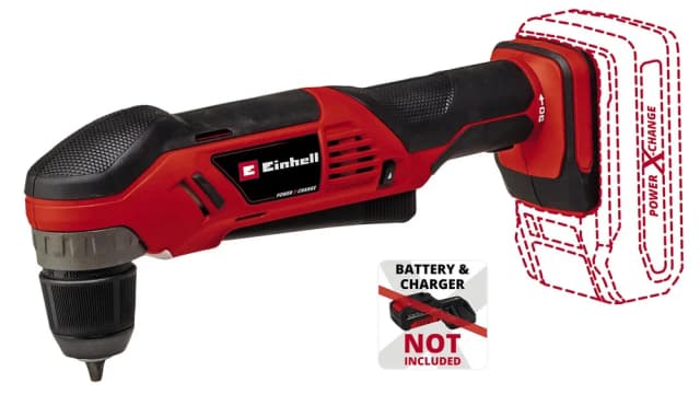 Дриль кутовий акумуляторний Einhell TE-AD 18 Li - Solo PXC 18В 45Нм 1100об/хв патрон 10мм 1.22кг без АКБ та ЗП
