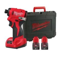 Гвинтоверт ударний акумуляторний Milwaukee M12 BLIDRC-202C 12В АКБ 2х4А·год 124Нм 0-3000об/хв 1/4" ЗП С12 кейс 0.6кг