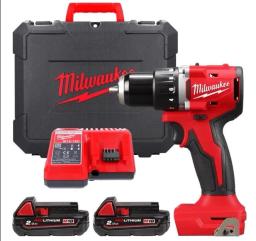 Шурупокрут-дриль акумуляторний Milwaukee M18 BLDDRC-202C 18В 2х2А·год 61Нм 0-1700об/хв ЗП М12-18 С кейс 1.5кг