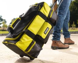 Сумка для інструменту Ryobi RSSLTB2, 49л, на коліщатках, телескопічне руків'я, поліестер, 30х56х29см