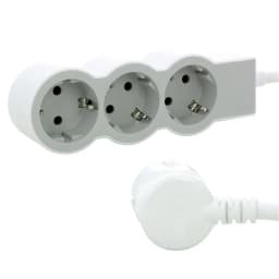 Подовжувач мережевий Legrand стандарт, 5м, 3xТипF, 16A, біло-сірий