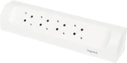 Подовжувач мережевий Legrand без кабелю, 4xТипF, 16A, кутовий, білий