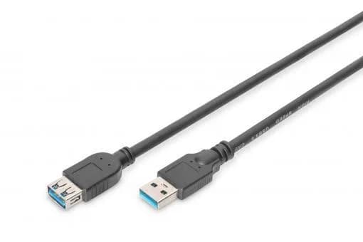 Кабель ASSMANN USB 3.0 (AM/AF) 1.8м, чорний