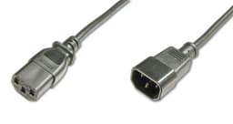 Мережевий кабель DIGITUS C14/M - C13/F, 5м, чорний