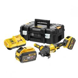 Шліфмашина кутова акумуляторна DeWALT XR FLEXVOLT Li-lon 54В акб 2x3.0А·год 125мм 9000об/хв ЗП, кейс 2.18кг