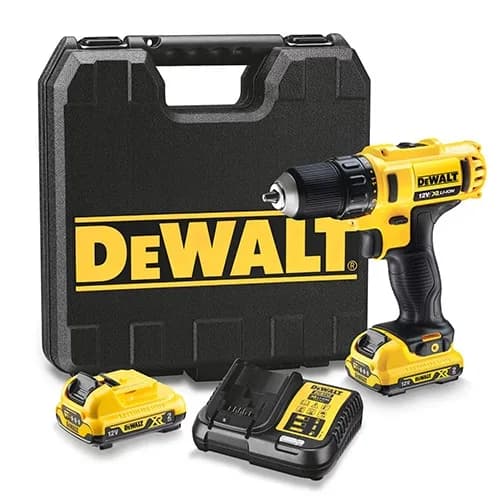 Дриль-шурупокрут DeWalt XR Li-Ion 12В акб 2х2А·год 24Нм 400-1500об/хв патрон 10мм ЗП кейс 1.1кг