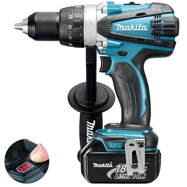 Шурупокрут-дриль акумуляторний Makita DDF458RFJ 18В 2х3.0А·год 58·91Нм 0-400·0-2000об/хв 2.3кг