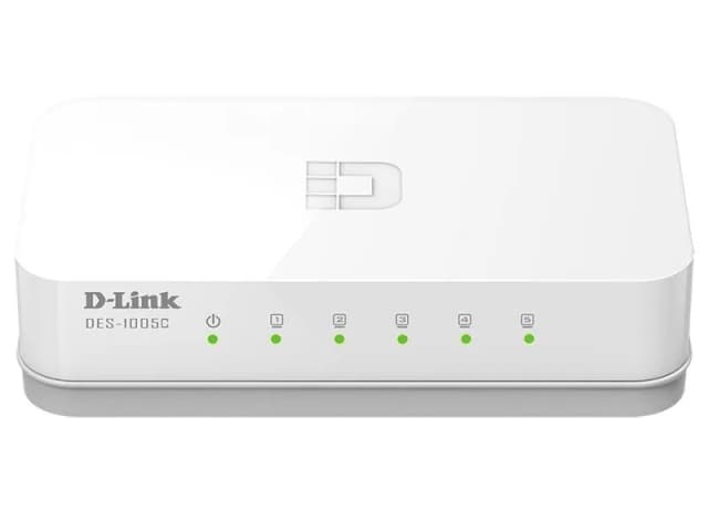 Комутатор D-Link DES-1005C 5xFE, Некерований