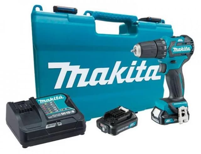 Шурупокрут-дриль акумуляторний Makita DF332DSAE 10.8В 2х2.0А·год 21·35Нм 0-450·0-1500об/хв 1.06кг