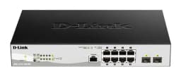 Комутатор D-Link DGS-1210-10P/ME 8x1GE PoE, 2xSFP(1G), Metro Ethernet