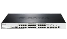 Комутатор D-Link DGS-1510-28XMP 24xGE PoE, 4xSFP+, SmartPro