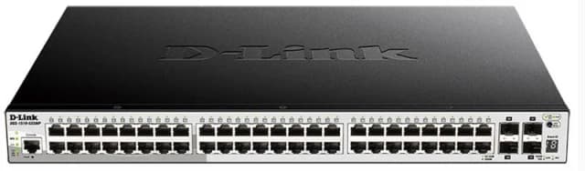 Комутатор D-Link DGS-1510-52XMP 48xGE с РоЕ, 4xSFP+, SmartPro