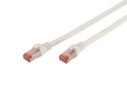 Патч-корд DIGITUS CAT 6 S-FTP, 5м, AWG 27/7, LSZH, білий