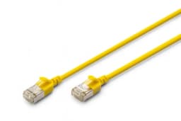 Патч-корд DIGITUS CAT 6a F-FTP Slim, 3 м, AWG 32/7, Cu, LSZH, жовтий