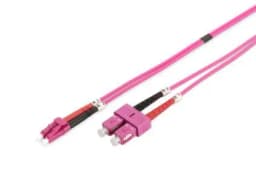 Патч-корд волоконно-оптичний DIGITUS LC/UPC-SC/UPC, 50/125, MM, OM4, duplex, 10м