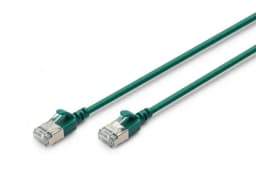 Патч-корд DIGITUS CAT 6a F-FTP Slim, 2 м, AWG 32/7, Cu, LSZH, зелений
