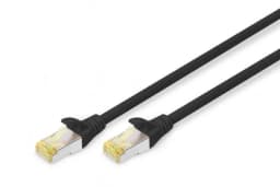 Патч-корд DIGITUS CAT 6A S-FTP, 2м, AWG 26/7, LSZH, чорний