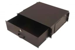 Ящик DIGITUS 19", 3U, Keyboard & Document Storage, 400мм, чорний