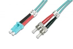 Патч-корд волоконно-оптичний DIGITUS LC/UPC-ST/UPC, 50/125, MM, OM3, duplex, 3м