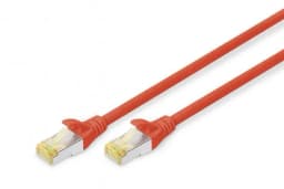 Патч-корд DIGITUS CAT 6a S-FTP, 0,25м, AWG 26/7, Cu, LSZH, червоний
