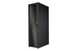 Шафа DIGITUS 19", 42U, Network Unique, передні двері зі склом, 600x1000 мм, 1200кг максимально, чорна