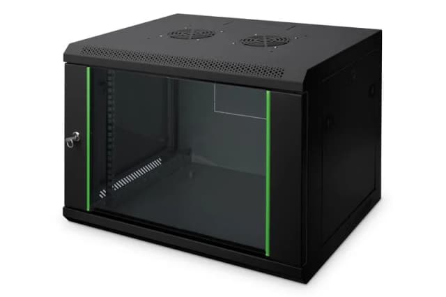 Шафа DIGITUS 19", 7U, Wall Mounting Dynamic Basic, 600x450 мм, 60кг максимально, чорна