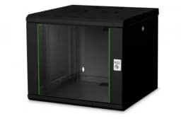 Шафа DIGITUS 19", 9U, Wall Mounting Unique, 600x600 мм, 60кг максимально, чорна
