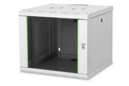 Шафа DIGITUS 19", 9U, Wall Mounting Unique, 600x600 мм, 60кг максимально, сіра