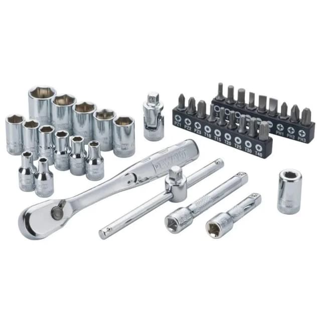 Набір головок та біт DeWALT, 1/4", кейс, 37шт