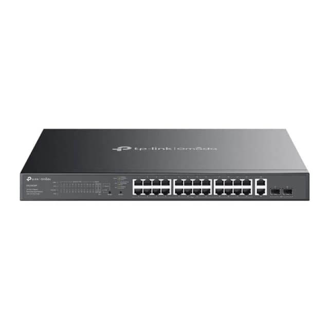 Комутатор TP-LINK ES228GMP 26xGE (24xPoE), 384Вт, 2xSFP, WebSmart