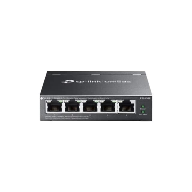 Комутатор TP-LINK ES205GP 5xGE (4xPoE), 65.2Вт, WebSmart
