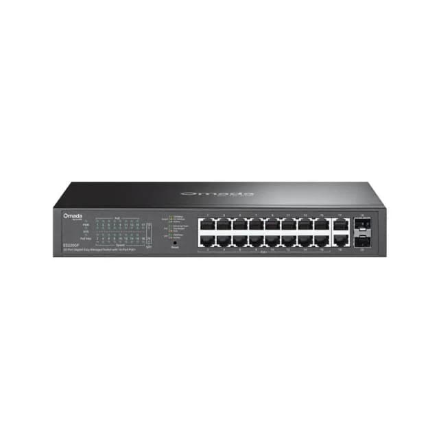 Комутатор TP-LINK ES220GP 18xGE (16xPoE), 250W, 2xSFP, WebSmart