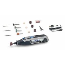 Шліфмашина шліфувально-гравірувальна акумуляторна Dremel Lite 7760-15 3.6В 1х2А·год 8000-25000об/хв 15 насадок 195см ЗП USB 0.27кг