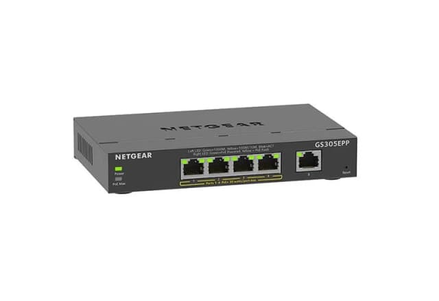 Комутатор NETGEAR GS305EPP 5xGE (4xPoE), 120Вт, WebSmart