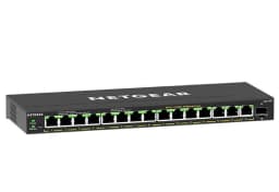 Комутатор NETGEAR GS316EP 15xGE PoE, 1xSFP, 180Вт, WebSmart
