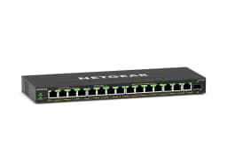 Комутатор NETGEAR GS316EPP 15xGE PoE, 1xSFP, 231Вт, WebSmart