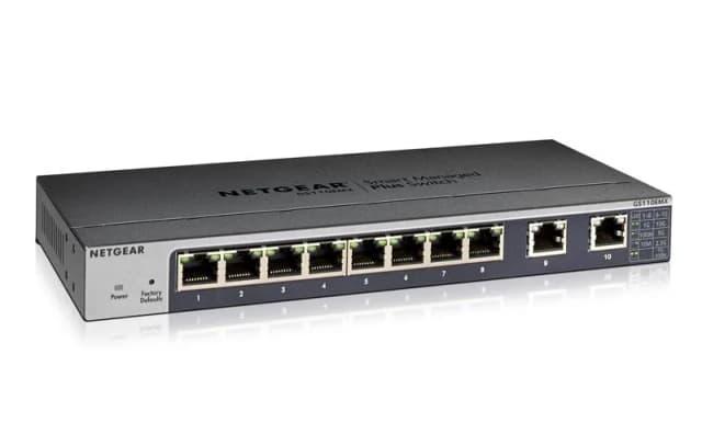 Комутатор NETGEAR GS110EMX 8xGE, 2x10GE, WebSmart