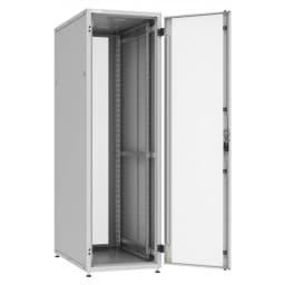 Шафа ZPAS 19", 42U, SZB IT, одностулкові передні перфоровані, задні суцільні двері, 800x800 мм, максимально 1000кг, сіра