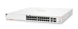 Комутатор HPE Aruba Instant On 1960, 24xGE, 20xPoE Class4, 4xPoE Class6 370W, 2хSFP+, 2x10GE ports, 4xStackable, LT Warranty