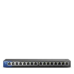 Комутатор Linksys LGS116 16xGE, Некерований