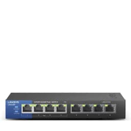 Комутатор Linksys LGS108P 8xGE (4xPoE), 50Вт, Некерований