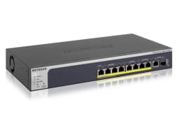 Комутатор NETGEAR MS510TXPP, 8-Port PoE+(180Вт): 4x1GE, 2x2,5GE, 2x5GE. 1x10GE, 1xSFP+, керований L2