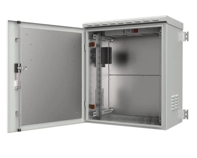 Шафа MIRSAN 19", 7U, IP66, зібрана, антивандальний замок, подвійні стінки, 600x400 мм, , біла