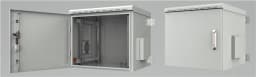 Шафа MIRSAN 19", 9U, IP55, зібрана, 600x600 мм, максимально 2000 кг, чорна
