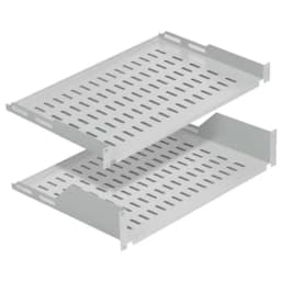 Полиця MIRSAN 19", 1U, консольна, глибина 250 мм, сіра